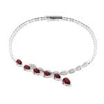 Red ruby ​​bracelet