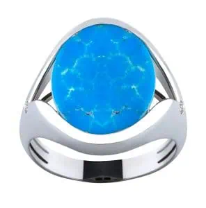 Turquoise men's ring A3010003