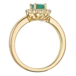 Women's emerald ring