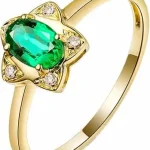 Women's emerald ring