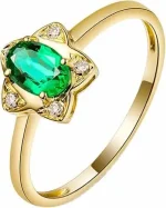 Women's emerald ring
