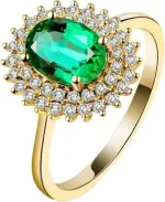 Women's emerald ring