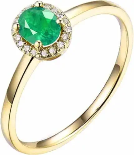 Women's emerald ring