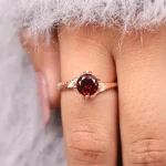 Women's ring, red ruby ​​and brilliant cut diamond: model rgf1816 - Image 2