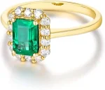 Women's emerald ring