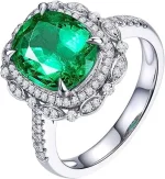 Women's emerald ring