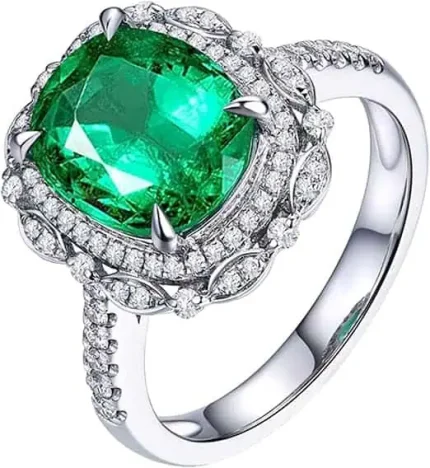 Women's emerald ring