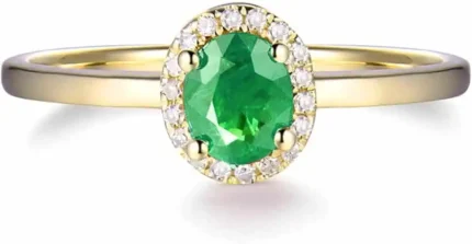 Women's emerald ring