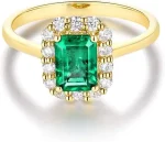 Women's emerald ring