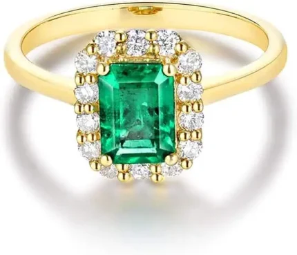 Women's emerald ring
