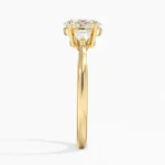women's gold ring with sapphire jewel and brilliant model rgf1865 - Image 2