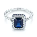 White gold ring model with brilliant-cut diamond: model rgf1537