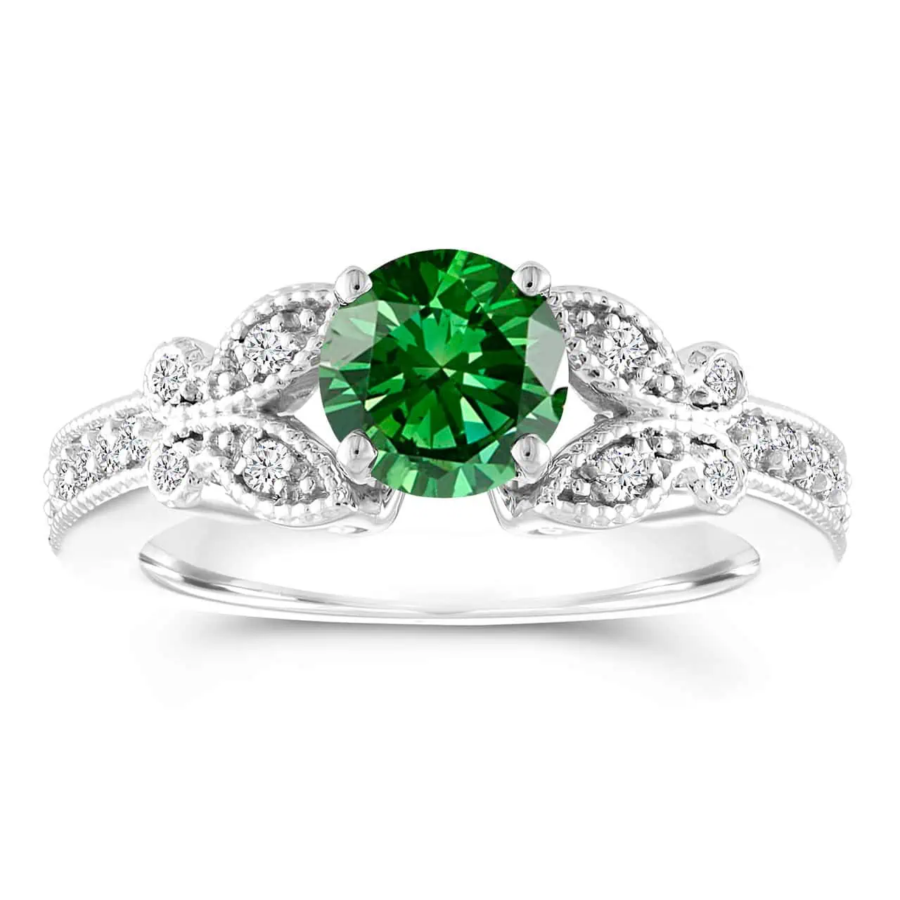 Women's emerald ring