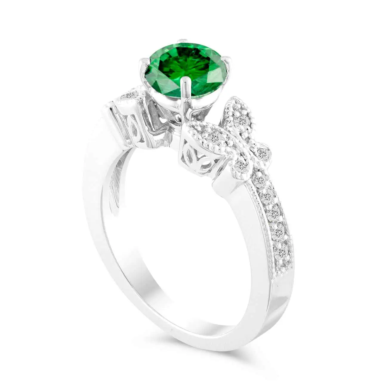 Women's emerald ring