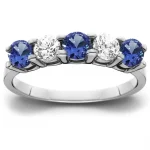 Blue ruby ​​ring, white gold model rgf1748