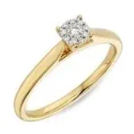 Women's emerald ring with brilliant-cut diamonds and 18 carat gold - 7.51 grams - code: rgf1839