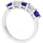 Blue ruby ​​ring, white gold model rgf1748 - Image 2