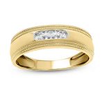 Men's Elegant Diamond Gold Ring WRGM1305 | Luxe Elegance