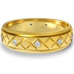 Men's Luxe Diamond Gold Ring WRGM1289 | Luxe Elegance