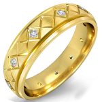 Men's Luxe Diamond Gold Ring WRGM1289 | Luxe Elegance