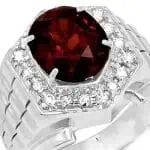 Mens Noble Ruby Ring RGM1699 | 18K Gold Elite