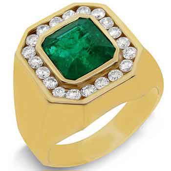 Men's Yellow Gold Ring RGM1639 – Timeless Elegance