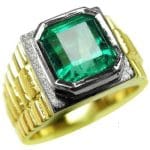 Men's 18K yellow gold ring