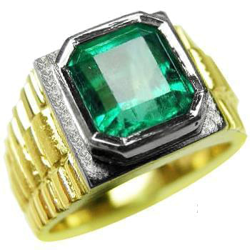Men's 18K yellow gold ring