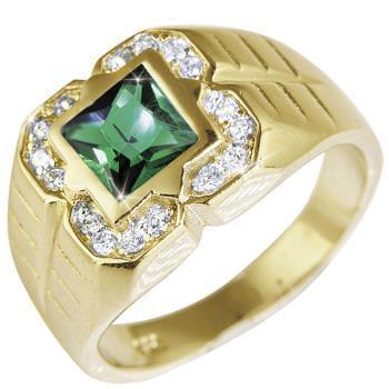 Men's 18K yellow gold ring