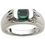 Men's Gold Emerald Jewel Ring RGM1500 | Luxe Elegance