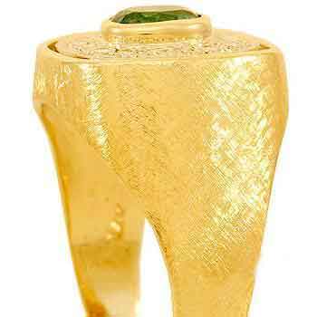 Men's Gold Emerald Brilliance Ring RGM1434 | Luxe Elegance