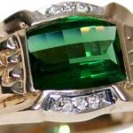 Men's Gold Emerald Regal Ring RGM1409 | Luxe Elegance