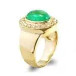 Men's Gold Colombian Emerald Ring RGM1331 | Luxe Elegance