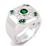 Men's Luxury Emerald Gold Ring RGM1364