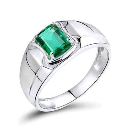 Men's Classic Emerald Gold Ring
