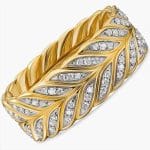 Men's Unique Diamond Gold Ring WRGM1309 | Luxe Elegance