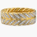 Men's Unique Diamond Gold Ring WRGM1309 | Luxe Elegance
