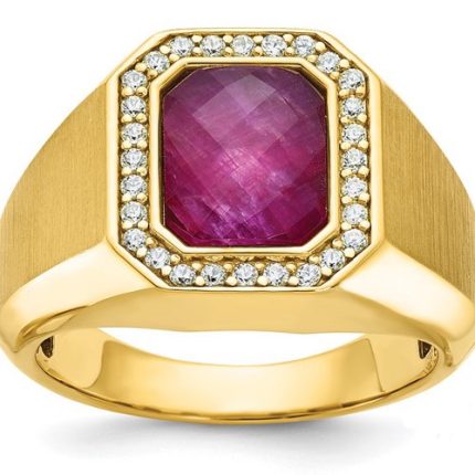 red ruby ring for men