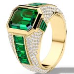 Mens Luxury Emerald Ring RGM17185