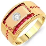 gold ruby and diamond ring
