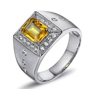 Original Yellow Sapphire Men's Ring