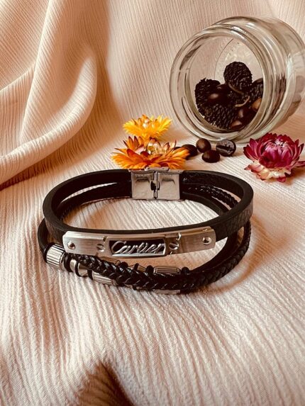 Cartier men's leather bracelet