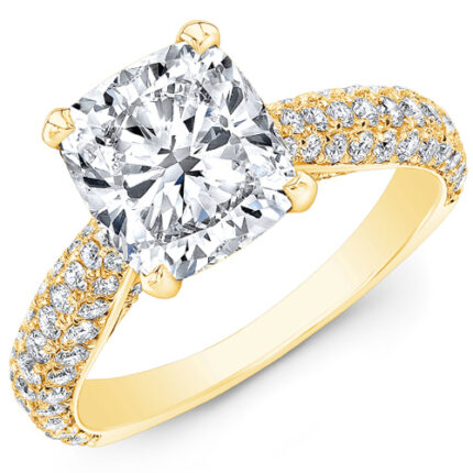 Kashan and yellow gold