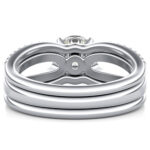 Luxury white gold women's wedding ring RDF1150 - Image 4