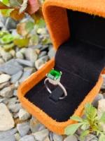 Luxury Gold Jewelry Ring – Code 10039 with Ruby and Emerald