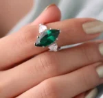 Women’s Emerald Gold Jewelry Ring – Code 10437