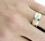 men’s yellow gold ring design RDM1071