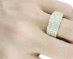 yellow gold ring with diamond