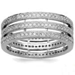 Men’s 18K diamond ring in white gold WRGM1283