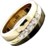men’s yellow gold ring design RDM1071